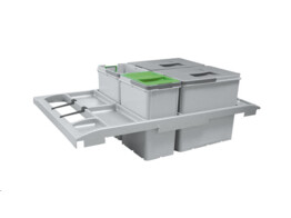 TROLLEY VARIO- POUBELLE 2 X 18 LITRES  2 X 8 LITRES