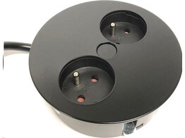 Bachmann - Twist 931.102 Zwart - dubbel stopcontact