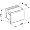 C50A503 - 134.0055.293 - Cube - Afvalsorteersysteem / Zijdelingse deuropening / 500  mm/ 1 x 14 l   2 x 8 l / Deurmeenemer