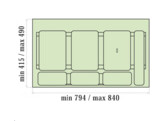 210232 - Lanesto Afvalemmer - Kerala - Afvalemmer 41 liter  2x14   2x6 5 liter  - 900 mm
