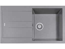 Plados Elegance AM8610 - Inbouw - 860 x 500mm - 1 bak - omkeerbaar br/  Ultrametal Titanio