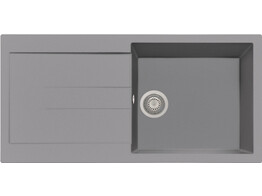 Plados Elegance AM9910 - Inbouw - 990 x 500mm - 1 bak - omkeerbaar br/  Ultrametal Titanio