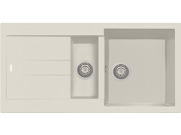 Plados Elegance AM9915 - Inbouw - 990 x 500mm - 1 1/2 bakken - omkeerbaar br/  Ultragranit Jasmine