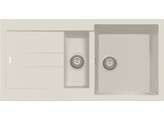 Plados Elegance AM9915 - Inbouw - 990 x 500mm - 1 1/2 bakken - omkeerbaar br/  Ultragranit Jasmine