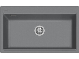 Plados Lux LX8410 - Inbouw - 860 x 510mm - 1 bak - met kraanwerkbank br/  Ultrametal Titanio