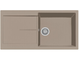 Plados Infinity NF9910 - Inbouw - 990 x 500mm - 1 bak - omkeerbaar br/  Ultragranit Tartufo