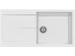 Plados Infinity NF9910 - Inbouw - 990 x 500mm - 1 bak - omkeerbaar br/  Ultragranit Bianco