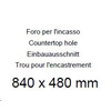 Plados Infinity NF8610 - Inbouw - 860 x 500mm - 1 bak - omkeerbaar br/  Ultragranit Nero Matt