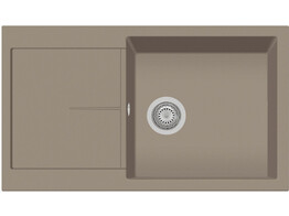 Plados Infinity NF8610 - Inbouw - 860 x 500mm - 1 bak - omkeerbaar br/  Ultragranit Tartufo