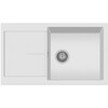 Plados Infinity NF8610 - Inbouw - 860 x 500mm - 1 bak - omkeerbaar br/  Ultragranit Bianco