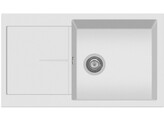 Plados Infinity NF8610 - Inbouw - 860 x 500mm - 1 bak - omkeerbaar br/  Ultragranit Bianco