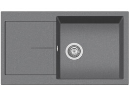Plados Infinity NF8610 - Inbouw - 860 x 500mm - 1 bak - omkeerbaar br/  Ultrametal Titanio