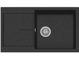 Plados Infinity NF8610 - Inbouw - 860 x 500mm - 1 bak - omkeerbaar br/  Ultrametal Nero