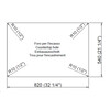 Plados One ON8420 - Inbouw - 838 x 560mm -2 bakken - met kraanwerkbank