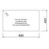 Plados One ON8620 - Inbouw - 860 x 500mm -2 bakken - met kraanwerkbank