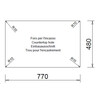 Plados One ON7920 - Inbouw - 790 x 500mm -2 bakken - met kraanwerkbank br/  Nanostone Milk White