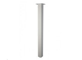 280214- 1 Tafelpoot Capri 80  hoogte 870-885 mm rvs-look