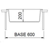 Plados One ON5610 - Inbouw - 560 x 500mm -1 bak - met kraanwerkbank