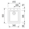 Plados One ON4110 - Inbouw - 410 x 500mm -1 bak - met kraanwerkbank