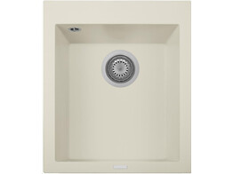 Plados One ON4110 - Inbouw - 410 x 500mm -1 bak - met kraanwerkbank br/  Ultragranit Jasmine