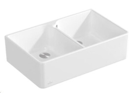 V B 638001R1 - Butler Sink 80 x - Double-bowl sink - Alpin Wit Ceramicplus