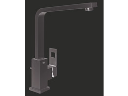 Eurocube eengreepskeukenmengkraan  L-uitloop  SuperSteel