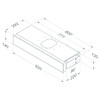 Recirculatiebox grijs met monoblockfilter  H140mm