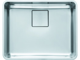 ONO onderbouwspoelbak / 530 x 430 mm / met ventielcover en roosterrand / Glad