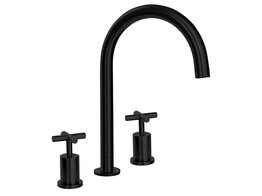 251003 - Mitigeur de cuisine Lanesto - Veneto rond- Bec Orientable - Gun Metal - 3 trous