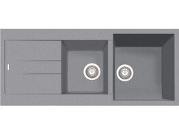 Plados Elegance AM11620 - Inbouw - 1160 x 500mm - 2 bakken - omkeerbaar br/  Ultrametal Titanio