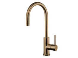 251051 Lanesto Mitigeur de Cuisine Ancona - Bec orientable - Or - Garantie dechange 5 ans