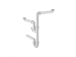 Geberit 152886111 - buissifon voor spoeltafel met twee bakken