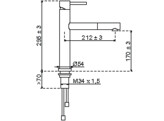 251071 - Mitigeur de cuisine - Bergamo - Bec extractible - Inox