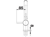 BLANCO LINUS-S zwart mat