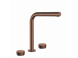 251029 - Mitigeur de cuisine Lanesto - Siena droit - Bec Orientable - Cuivre - 3 trous