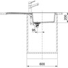 Franke S2D611 Sirius 2.0 - Inbouwspoeltafel / 1000 x 500 mm / 1 bak / Omkeerbaar