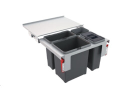 SG603 - 121.0200.680 - Sorter Garbo - Separateur de dechets / Ouverture frontale / 600  mm/ 1 x 18 l   1 x 12 l   1 x 8 l