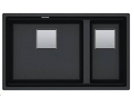 KNG120OX1 - 125.0535.887 - Kubus 2.0 - Onderbouwspoelunit / 760 x 460  mm/ 1 1/2 bak / Onyx