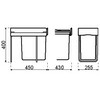 210236- Lanesto Afvalemmer - Hampii -  Afvalemmer 21  liter