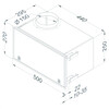Recirculatiebox grijs met monoblock  270x500mm 