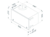 Recirculatiebox grijs met monoblock  270x500mm 
