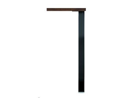 28022-  1 Tafelpoot Capri 50  hoogte 700 mm zwart