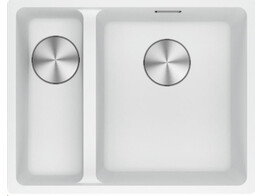 MRG160MWR1 - 125.0694.615 - Maris - Onderbouwspoeltafel / 553 x 433 mm / 2 bakken / Grote bak rechts / Metaal Wit
