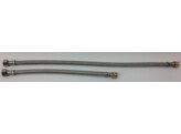 12.04.500 - Flexibel EPDM DN8 INOX 3/8 M-3/8 F J INOX  lengte 500 mm