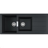 S2D621PW1 - 143.0717.394 - Sirius 2.0 - Evier a encastrer / 1160 x 500 mm / 2 bassins / Blanc / Reversible