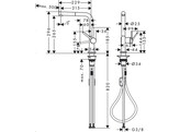 Hansgrohe Talis M54 Eengreepskeukenmengkraan L 270  uittrekbaar  inoxlook