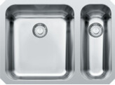 Largo - Onderbouwspoelunit / 575 x 420 mm / 1 1/2 bak / Glad / Grote bak links
