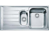 Neptune - Inbouwspoeltafel / 1000 x 510 mm / 1 1/2 bak / Glad /