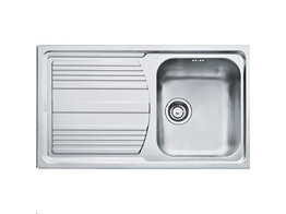 LLX6111 - 101.0166.738 - Logica Line - Inbouwspoeltafel / 860 x 500 mm / 1 bak / Glad /