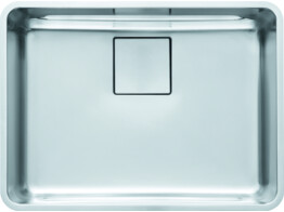 ONO SlimTop- en vlakbouwspoelbak / 580 x 430 mm / met ventielcover en roosterrand / Glad